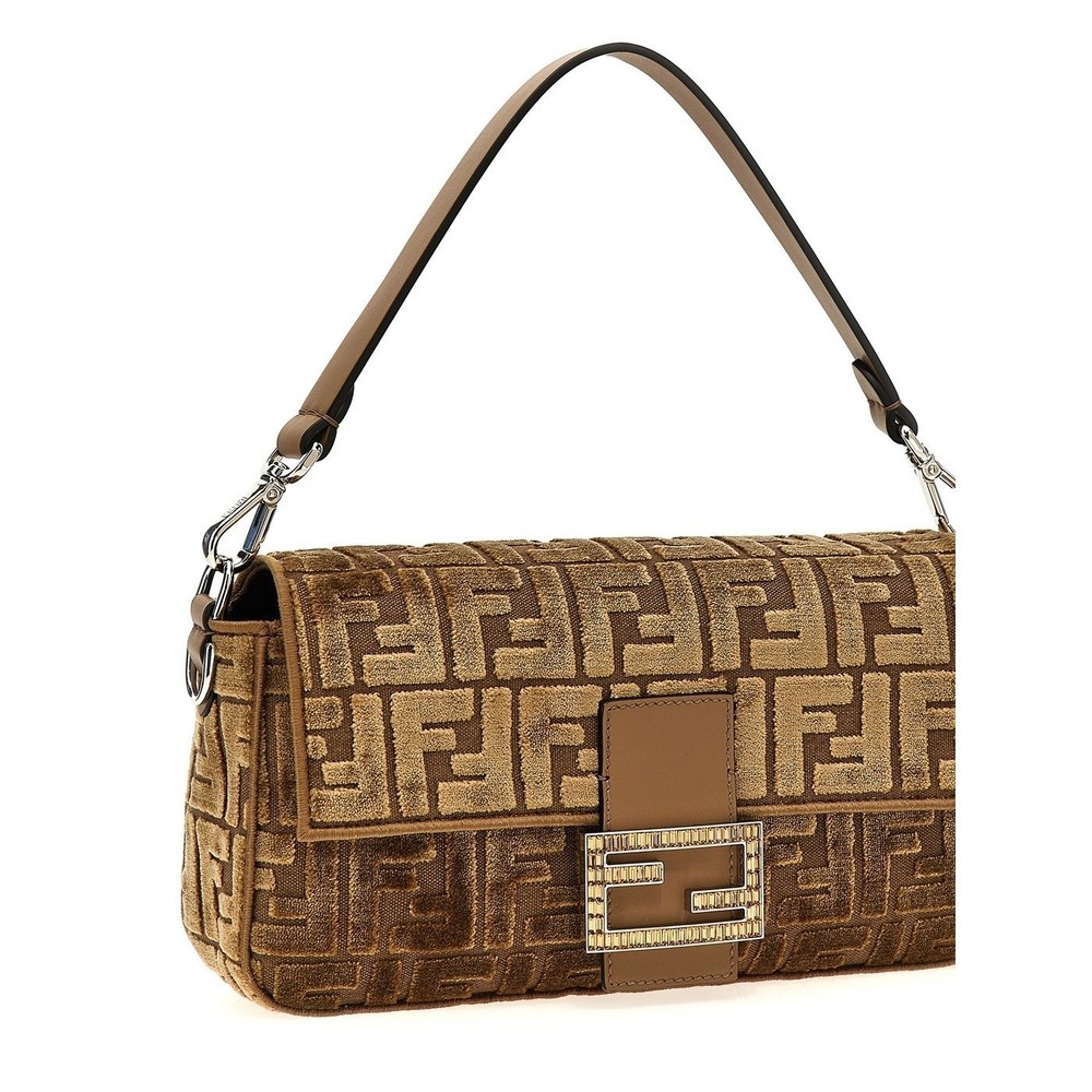 Fendi Baguette Shoulder Bag Business Brown Bags - Picture 3 of 4